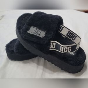 Black ugg platform slippers size 11 womens